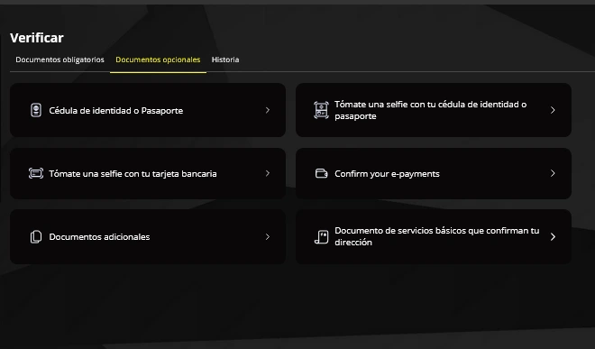Verifique su cuenta para utilizar todas las funciones de la plataforma